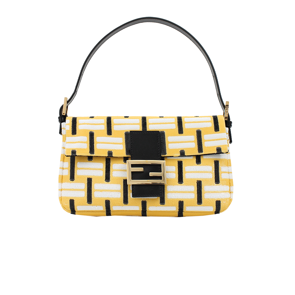 FENDI-Baguette Shoulder Bag-YLLW/BLK