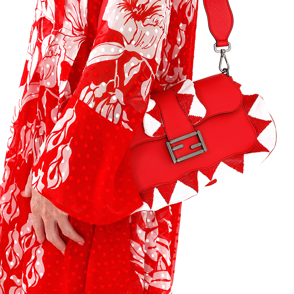 FENDI-Silk Wave Baguette-FLAME