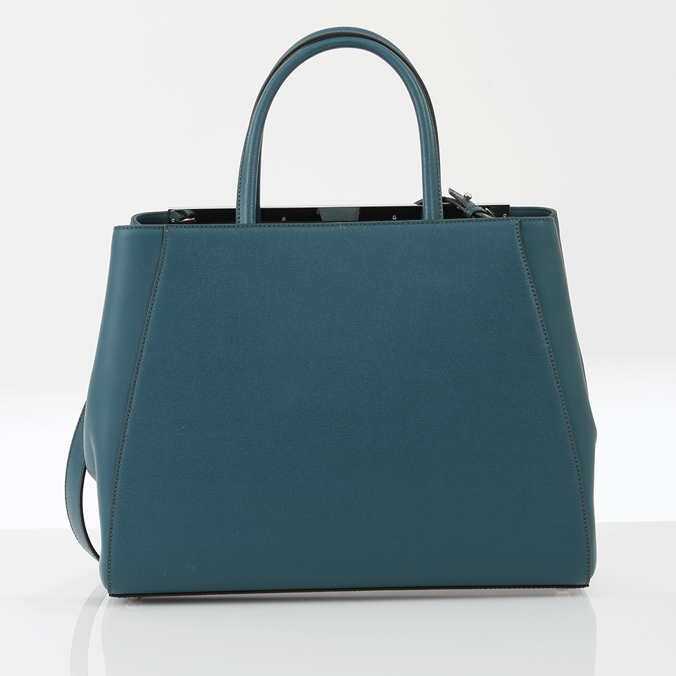 FENDI-2Jours Medium Shopping Bag-OCEAN