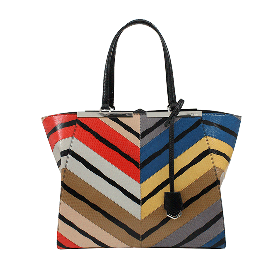 FENDI-3Jours Multi-Color Shopper-MULTI