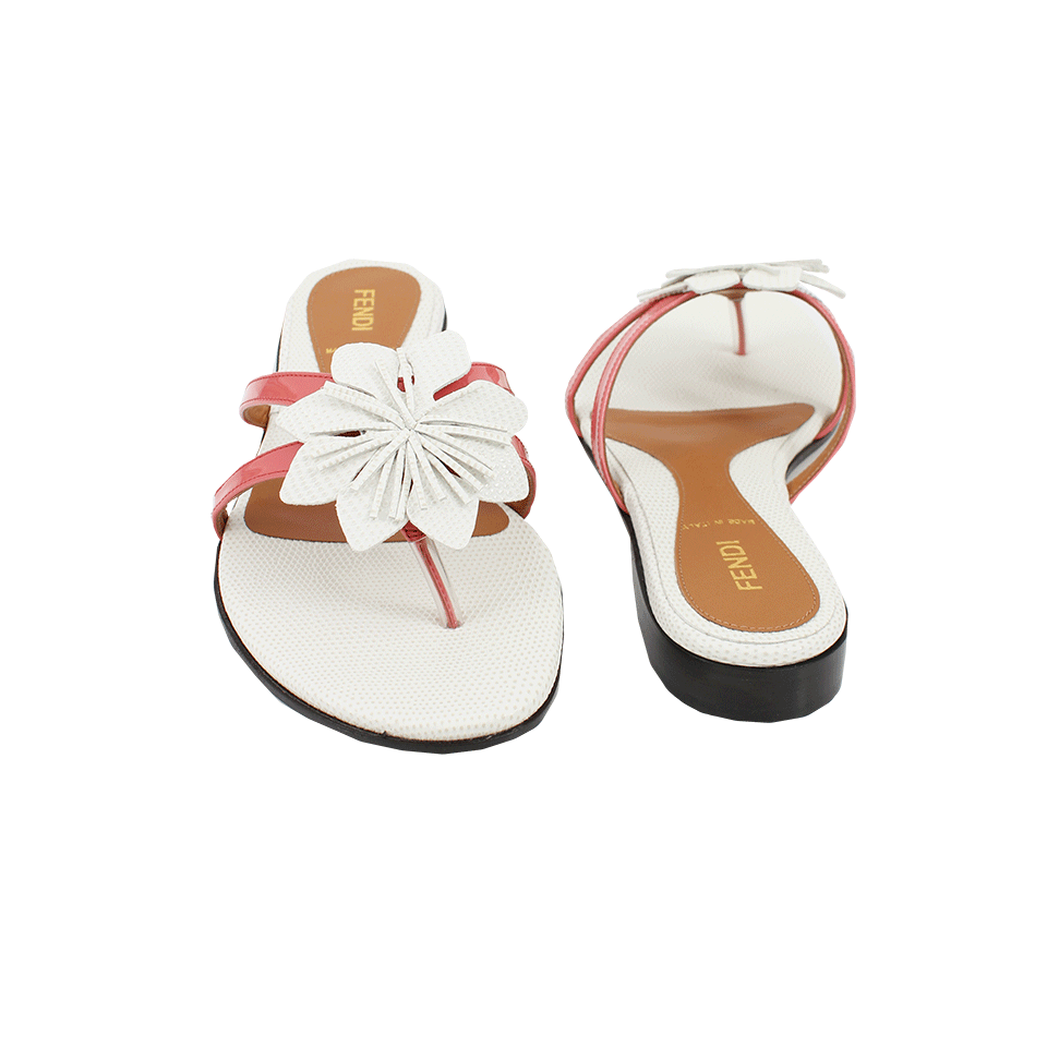 FENDI-Petunia Jungle Flower Thong Sandal-