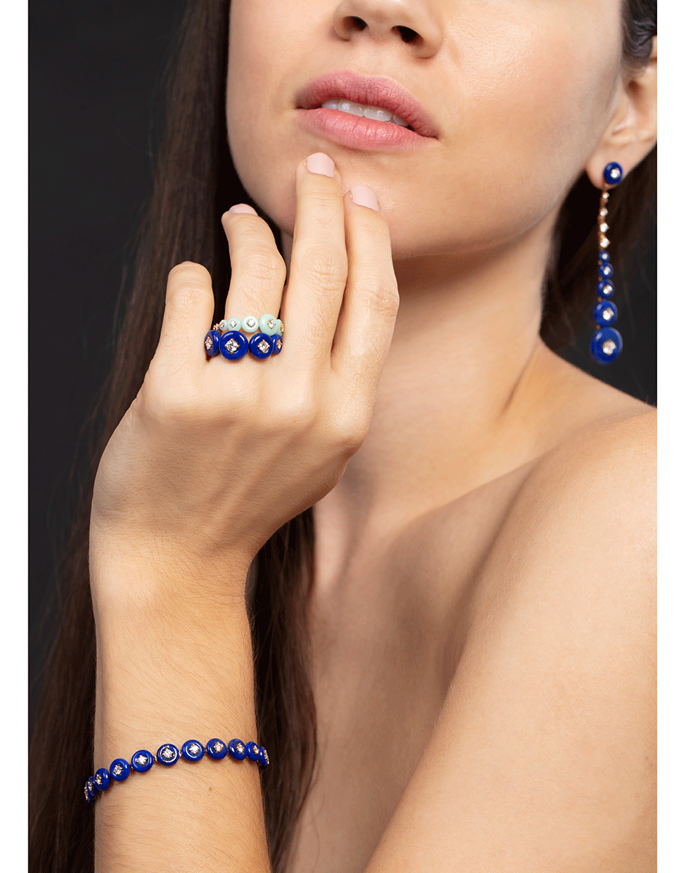 FERNANDO JORGE-Surrounding Small Chrysoprase Ring-YELLOW GOLD