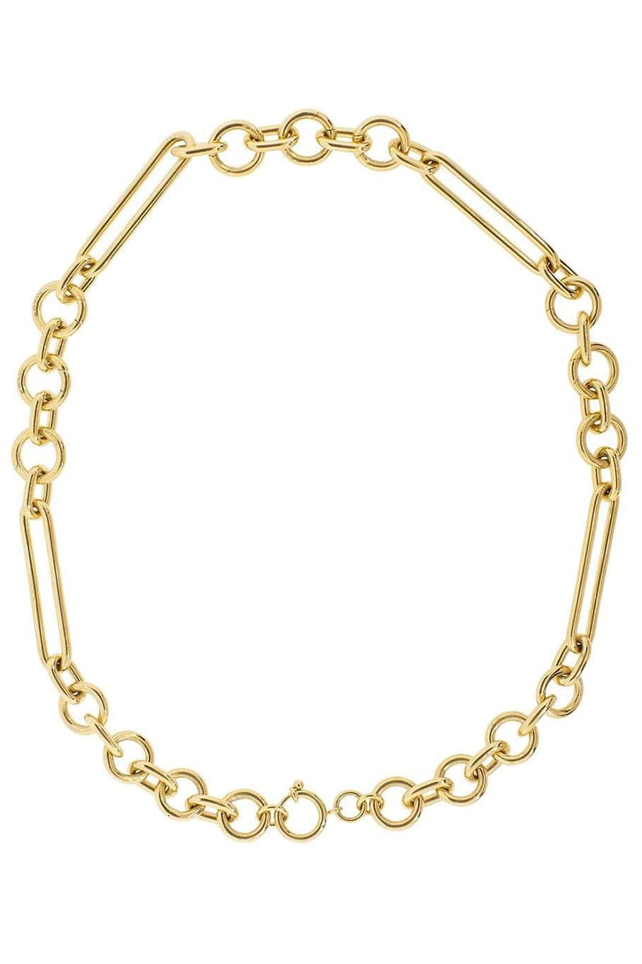 FOUNDRAE-Mixed Oversized Clip Choker-YELLOW GOLD