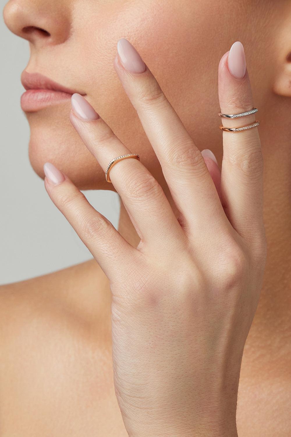 Diamond Phalangière Eternity Ring-ROSE GOLD-2.5-JEWELRYFINE JEWELRING-FULLORD