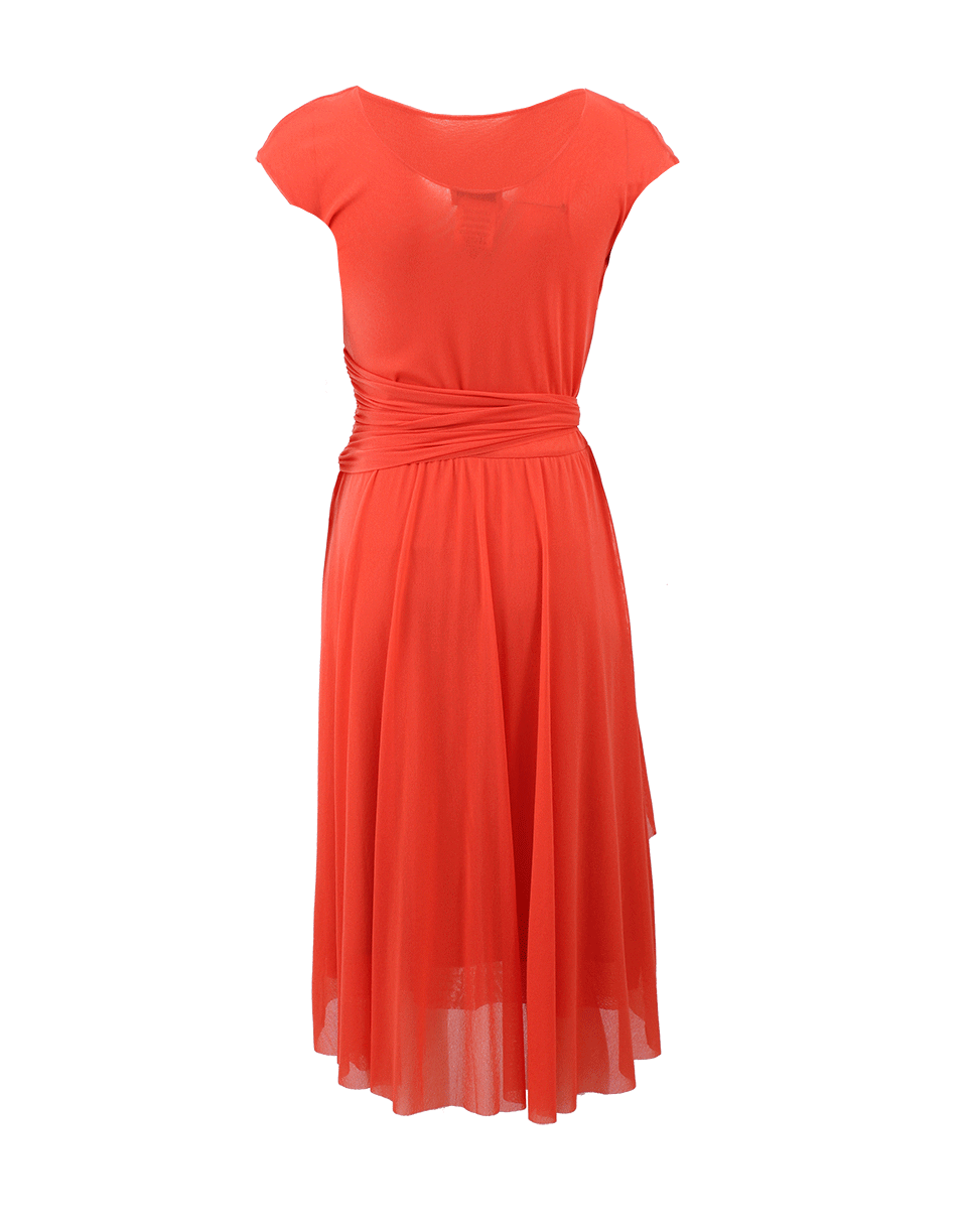 FUZZI-Wide Belt Solid Dress-