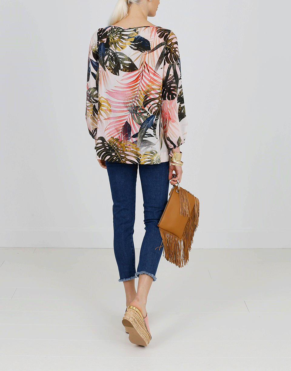 FUZZI-Palm Print Top-