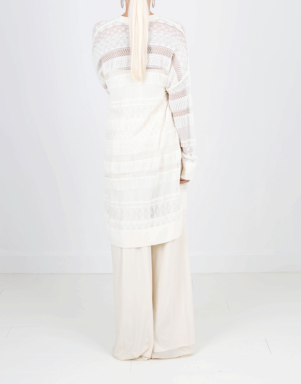 FUZZI-Crochet Long Cardigan-