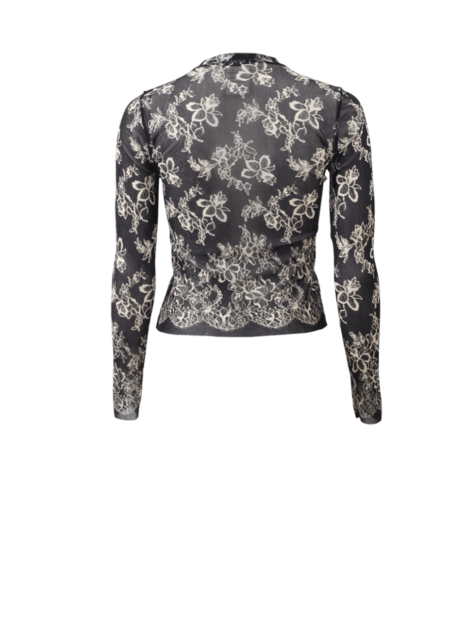 FUZZI-Cropped Lace Cardigan-