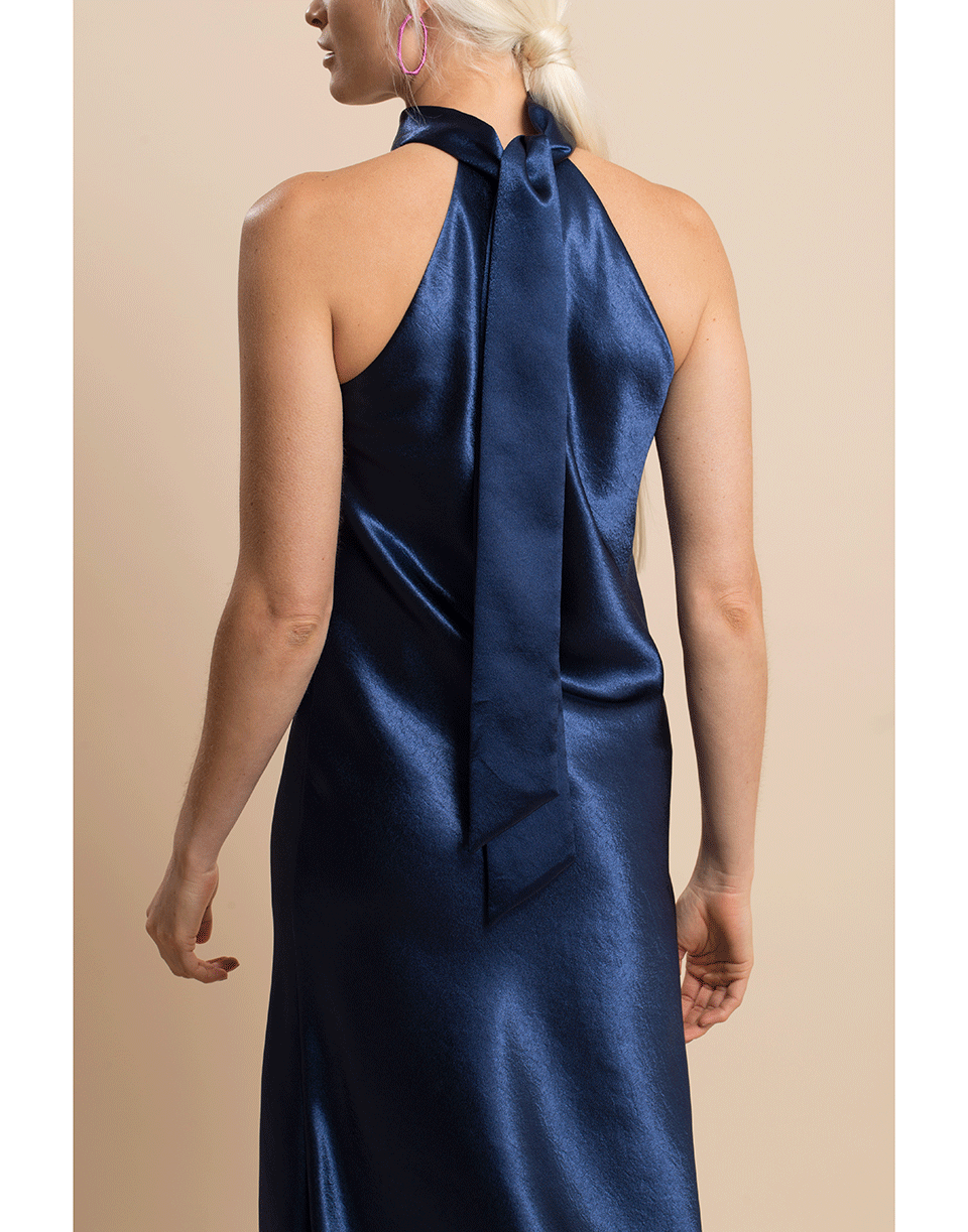 GALVAN LONDON-Metallic Cropped Sienna Dress-