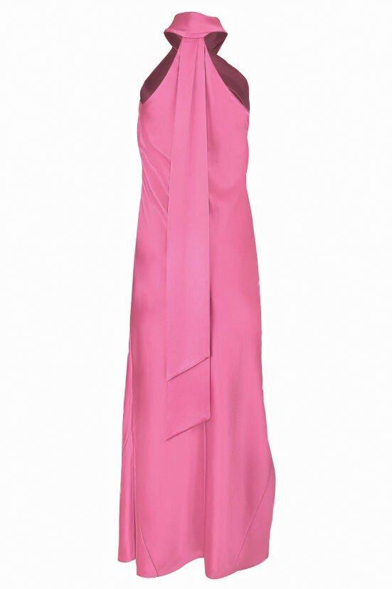 GALVAN LONDON-Cropped Pandora Dress - Magenta-