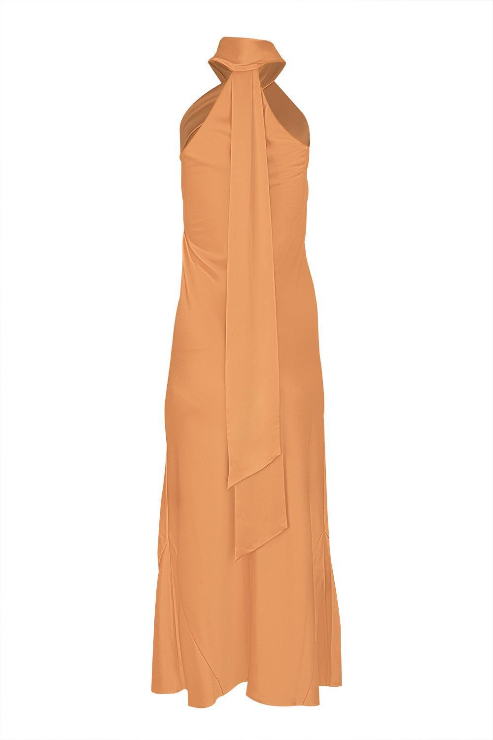 Cropped Pandora Dress - Ochre-OCHRE-34-CLOTHINGDRESSCOCKTAIL-GALVAN LONDON