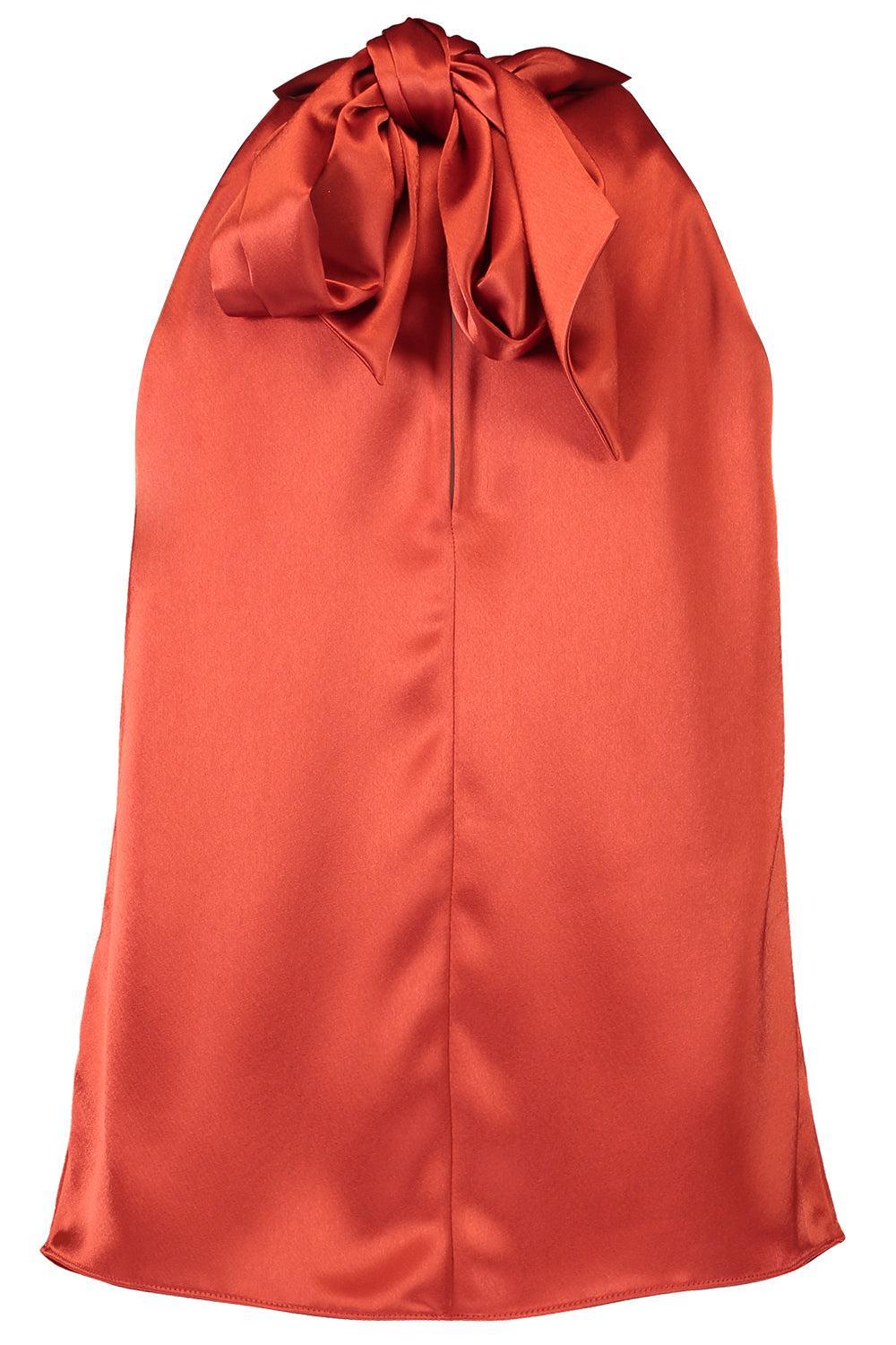 Sienna Top-BRICK-36-CLOTHINGTOPBLOUSE-GALVAN LONDON