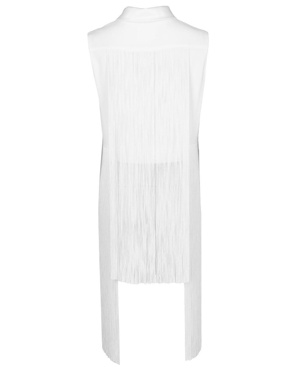 GALVAN LONDON-Sleeveless Elio Fringe Top-