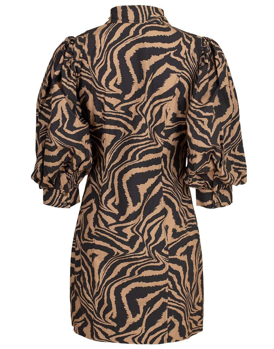 GANNI-Print Cotton Poplin Dress-