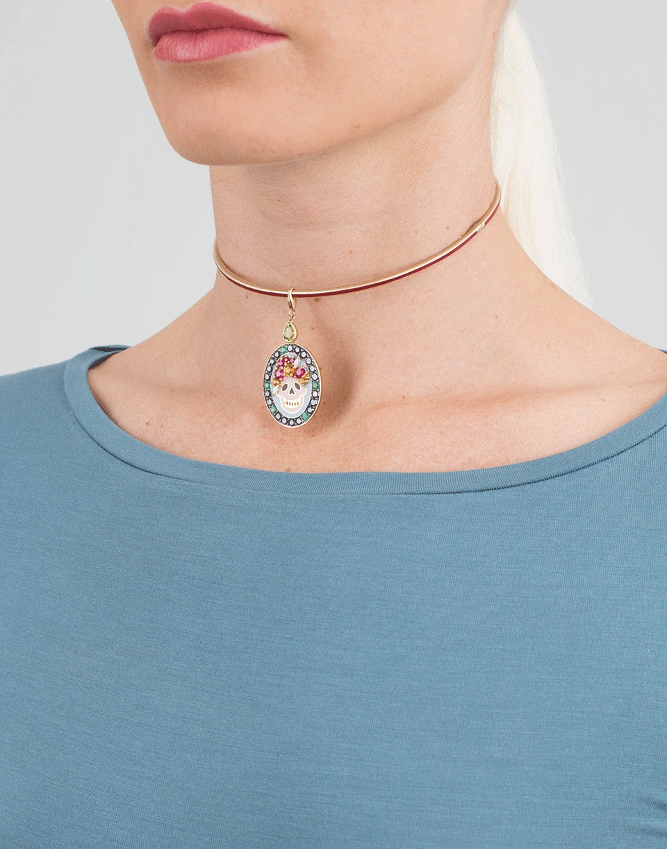 GEMFIELDS X MUSE-Enamel Choker-YELLOW GOLD