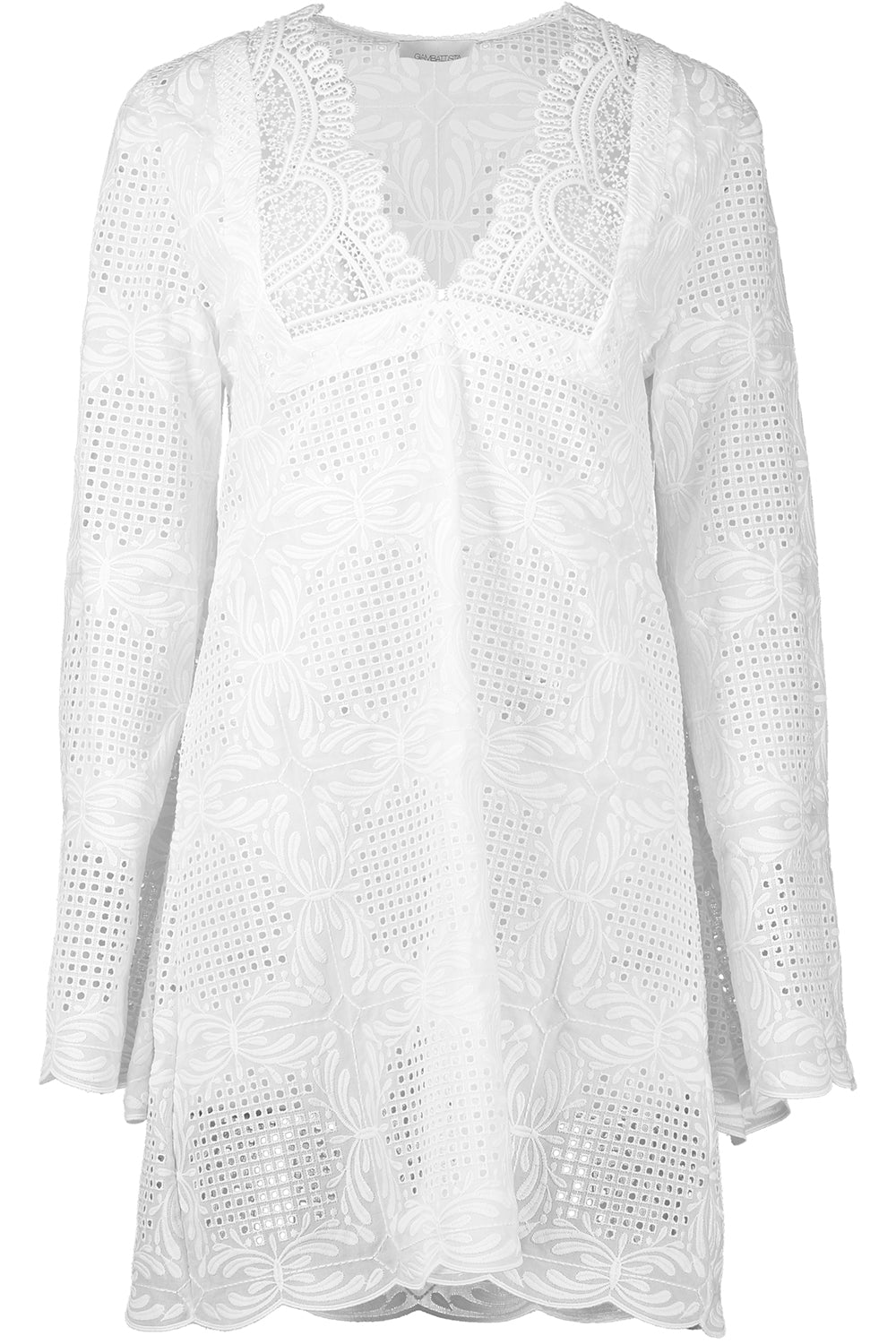 GIAMBATTISTA VALLI: Long Sleeve Embroidered Dress GIAMBATTISTA VALLI: Long Sleeve Embroidered Dress