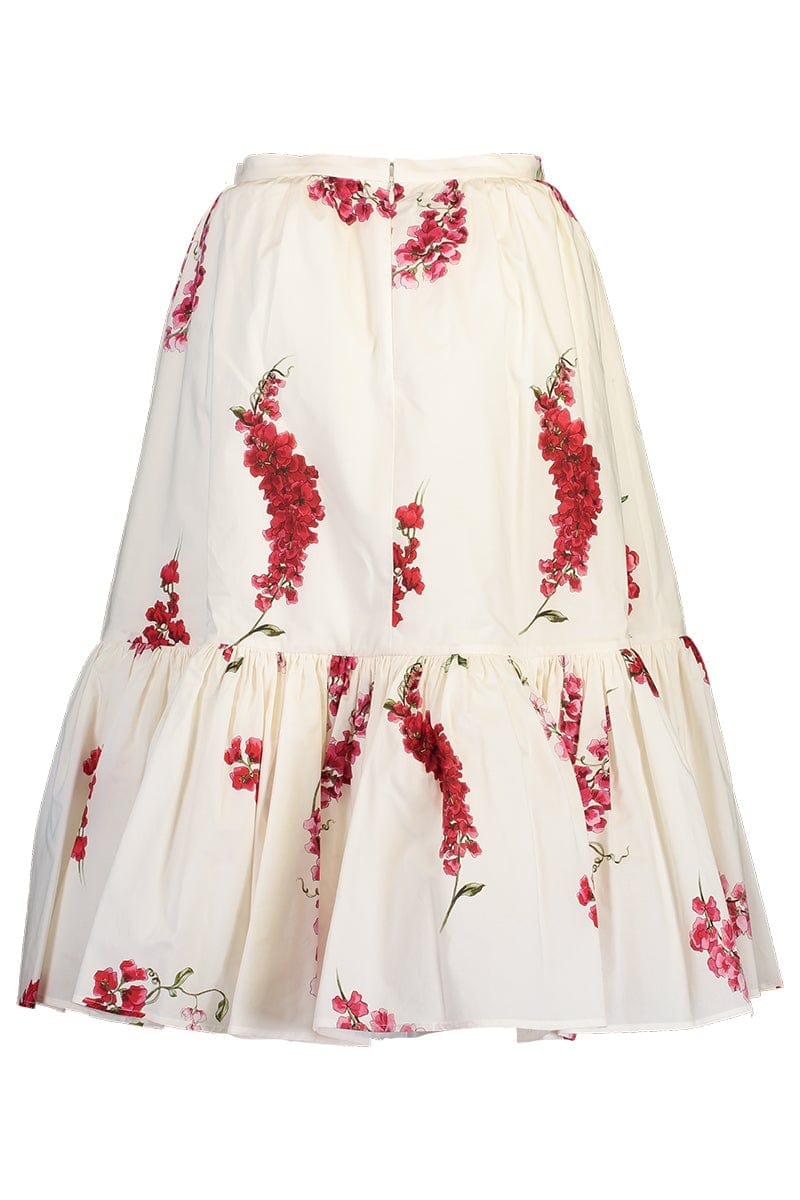 GIAMBATTISTA VALLI-Floral Popeline Skirt-