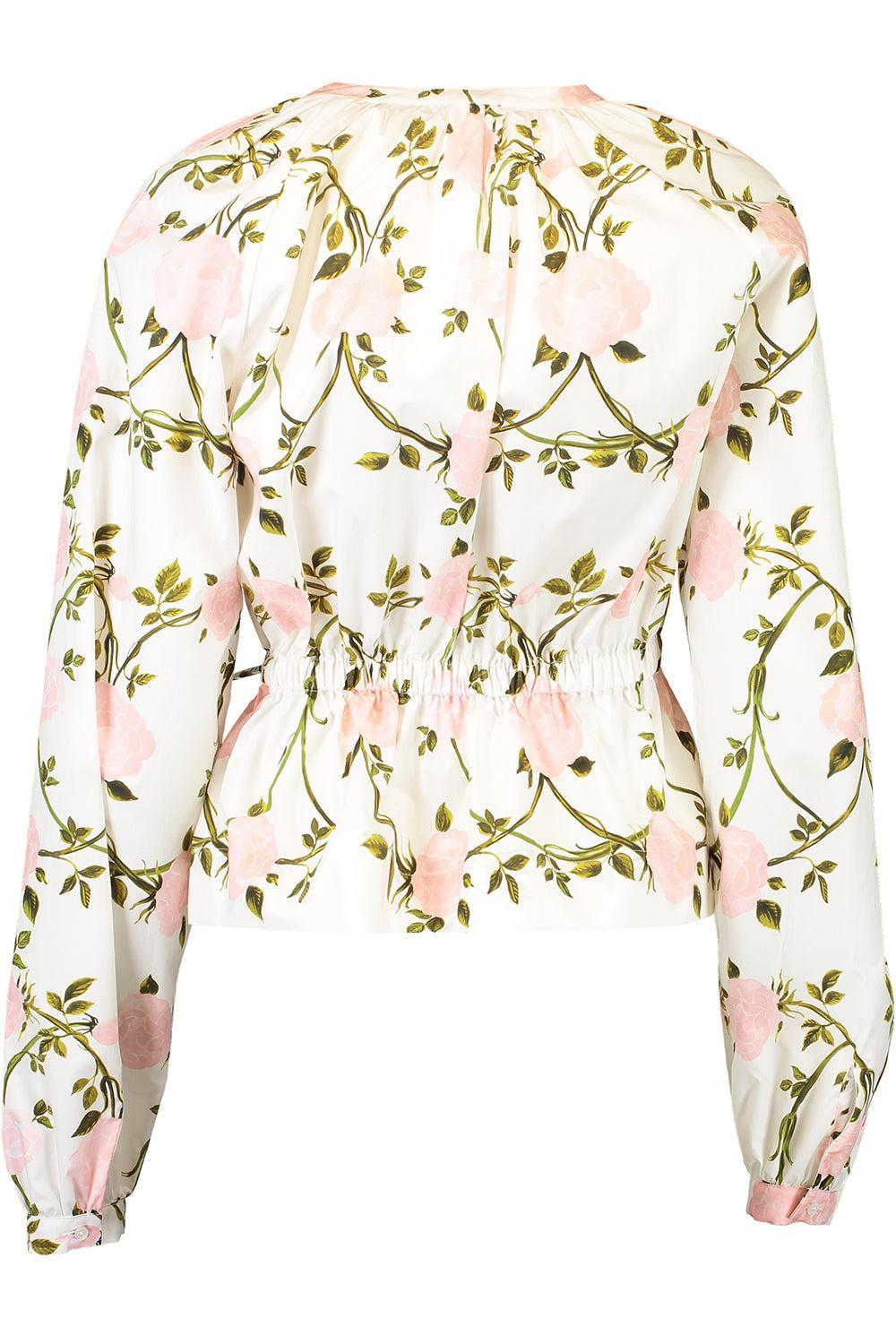 Gathered Waist Bloise-IVORMULT-38-CLOTHINGTOPBLOUSE-GIAMBATTISTA VALLI