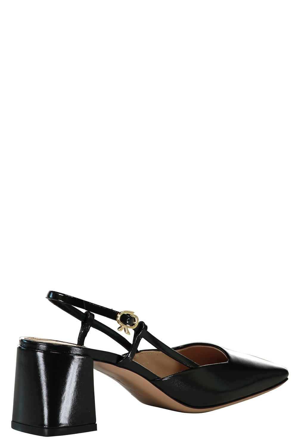 GIANVITO ROSSI-Square Toe Slingback Pump-