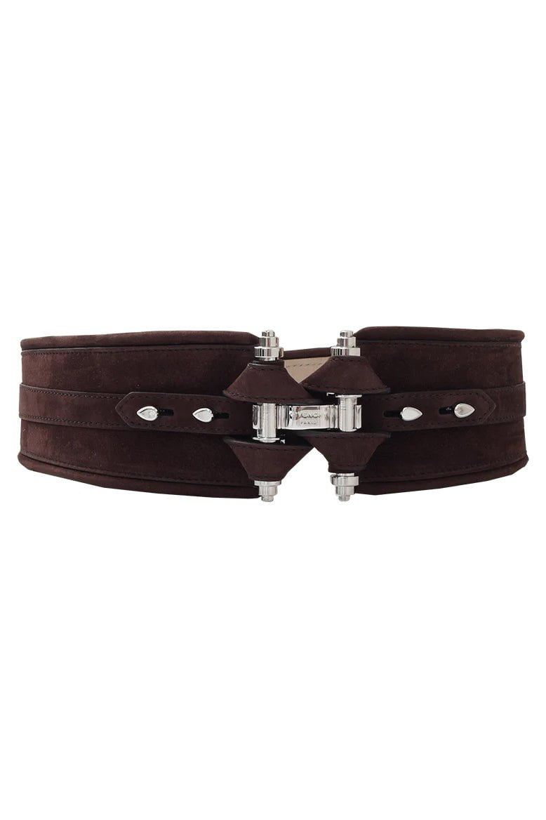 GIVENCHY-Chocolate Obsedia Waist Belt-