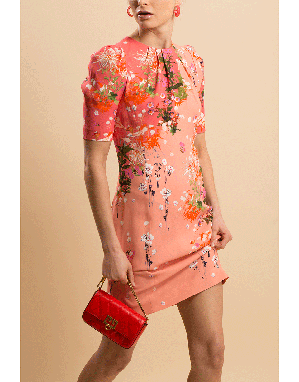GIVENCHY-Sakura Print Dress-