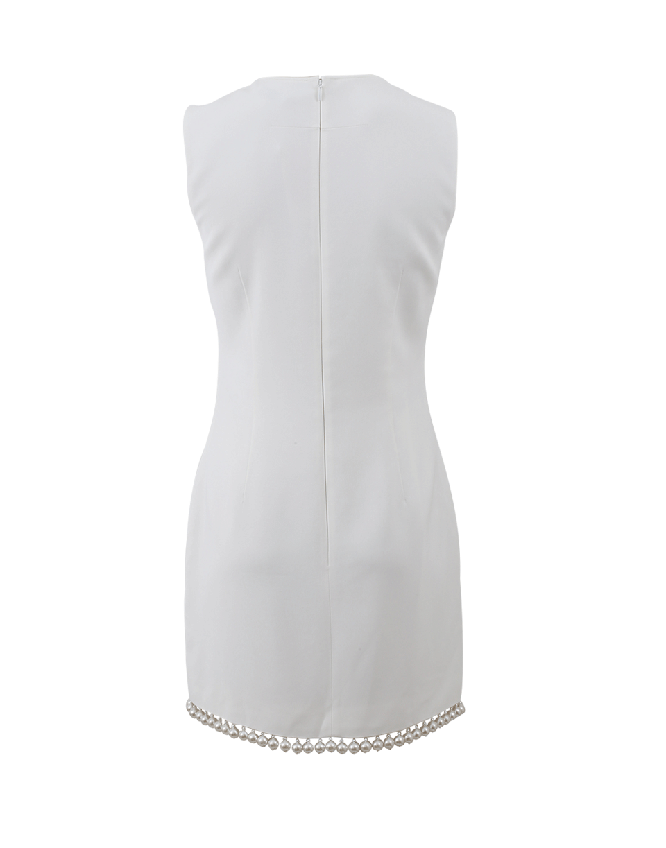 GIVENCHY-Pearl Trim Dress-WHITE