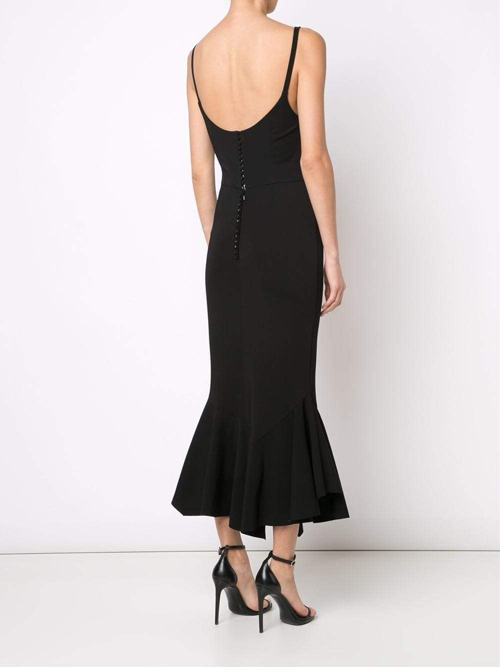 GIVENCHY-Ruffle Hem Midi Dress-