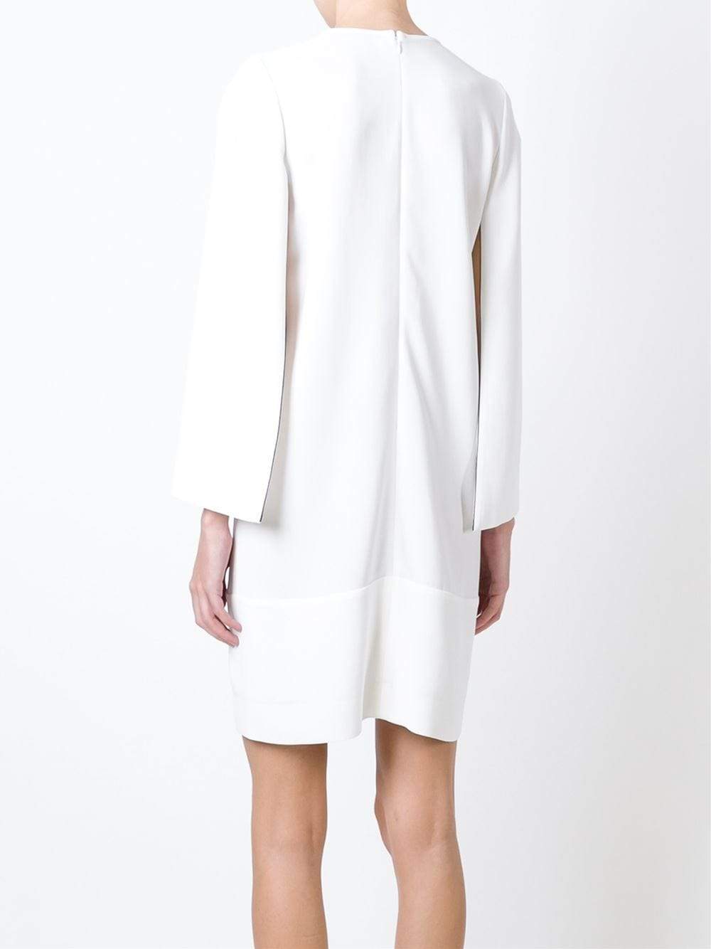 GIVENCHY-Cady Cape-Sleeve Dress-