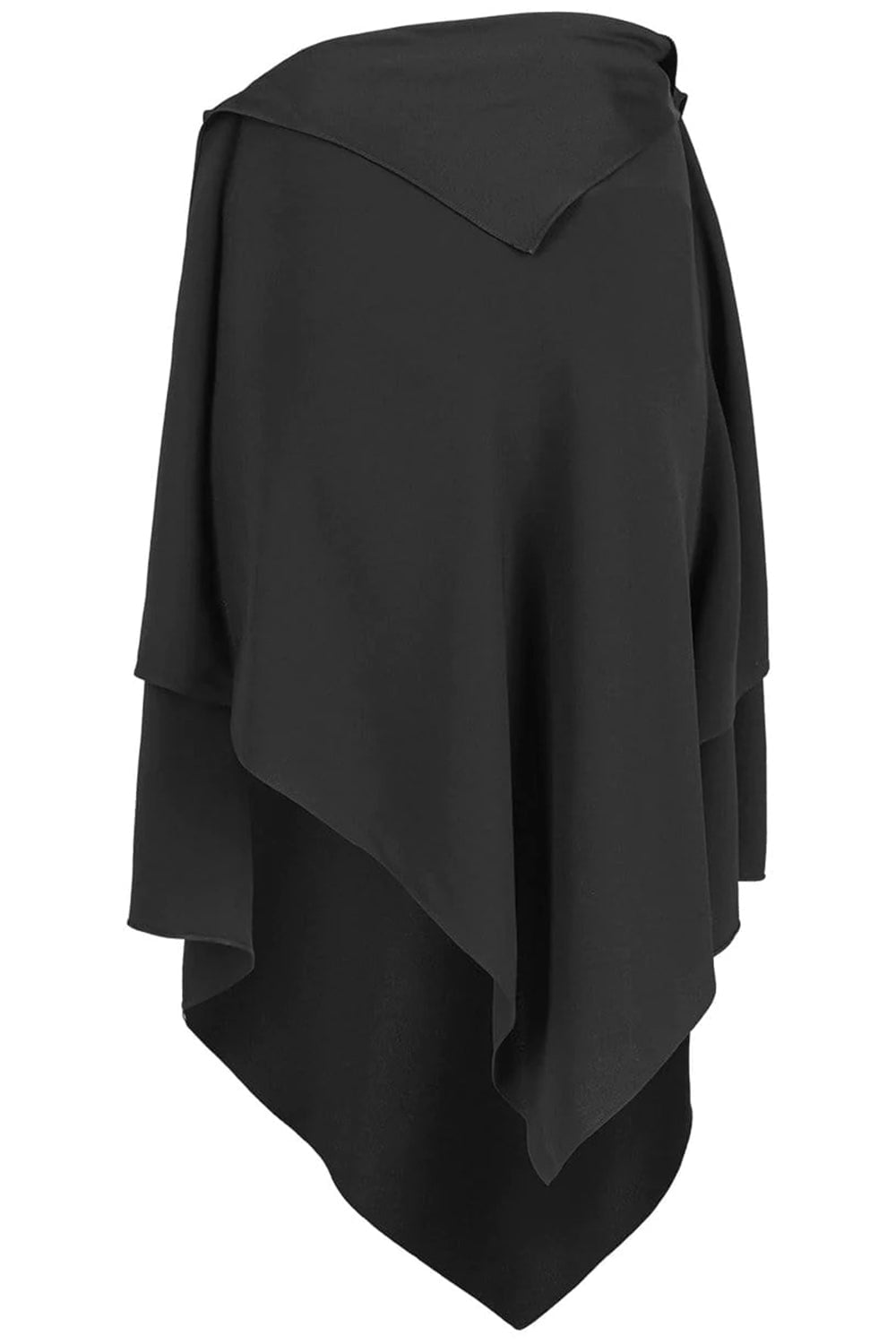 GIVENCHY-Satin Asymmetrical Skirt-