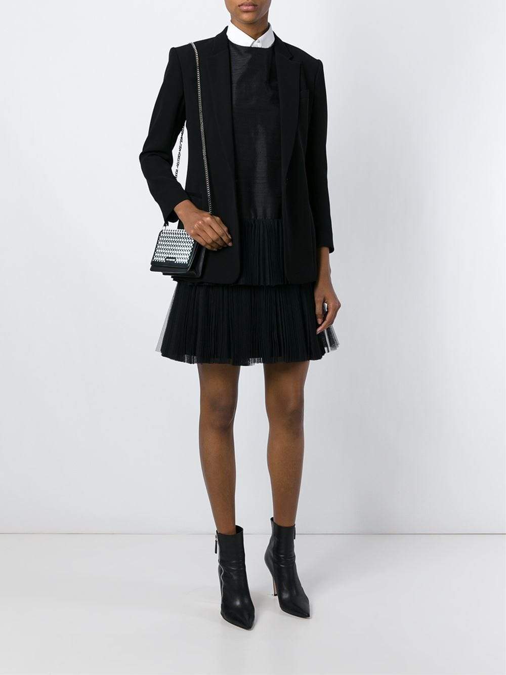 GIVENCHY-Pandora Chain Wallet-BLK/WHT