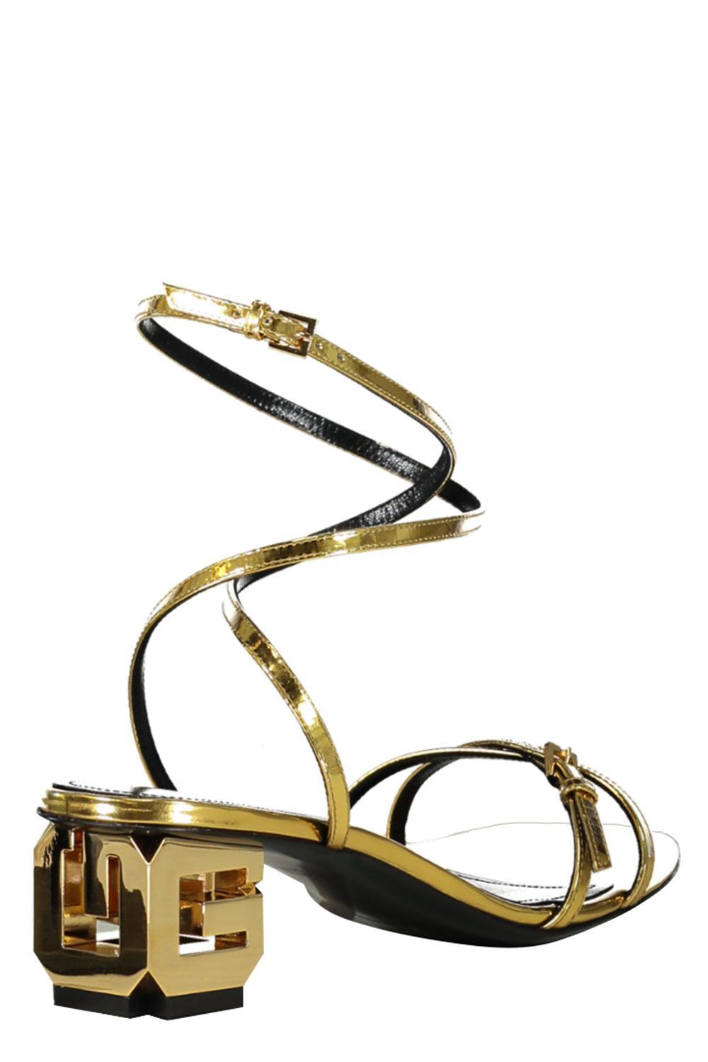 G Cube Heeled Sandals - Golden-GOLDEN-37-SHOESANDAL-GIVENCHY