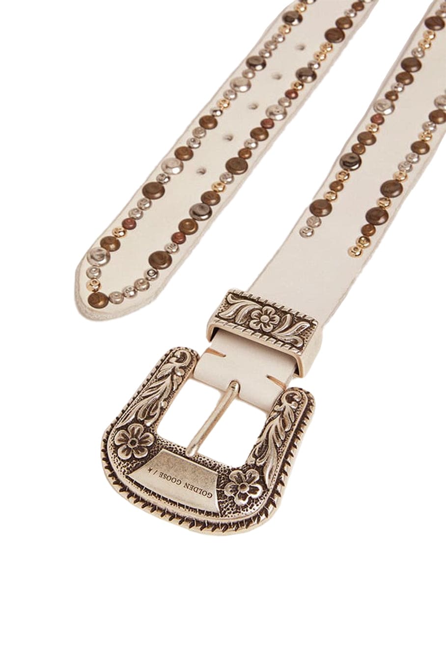 GOLDEN GOOSE-Studded Belt-