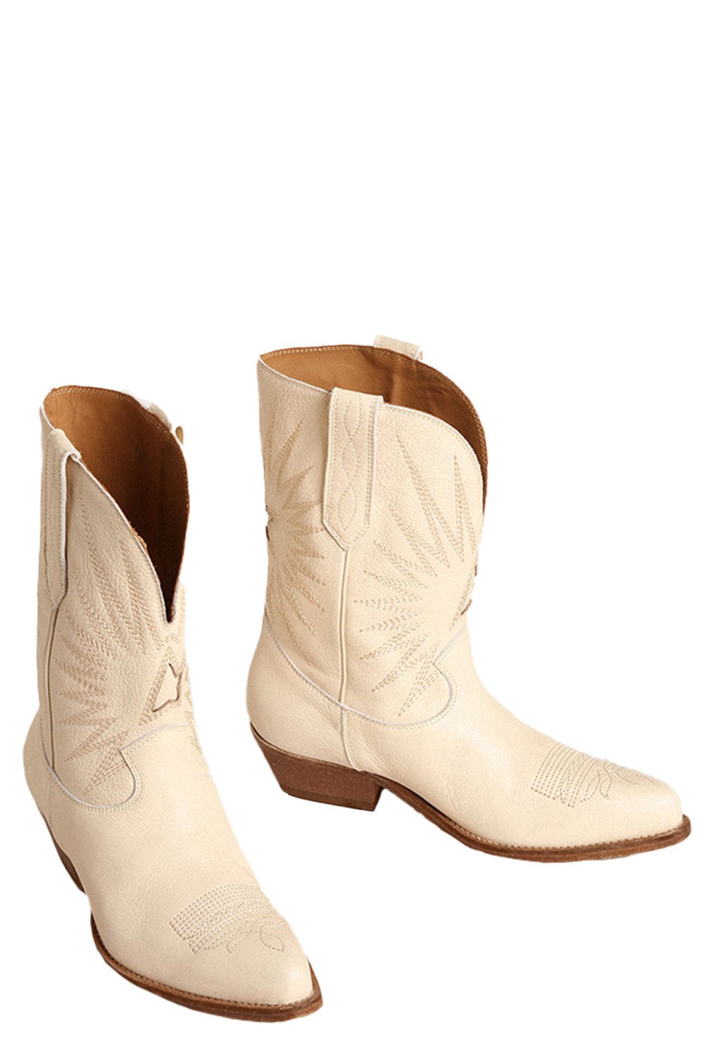 GOLDEN GOOSE-Wish Star Boots - Butter Cream-