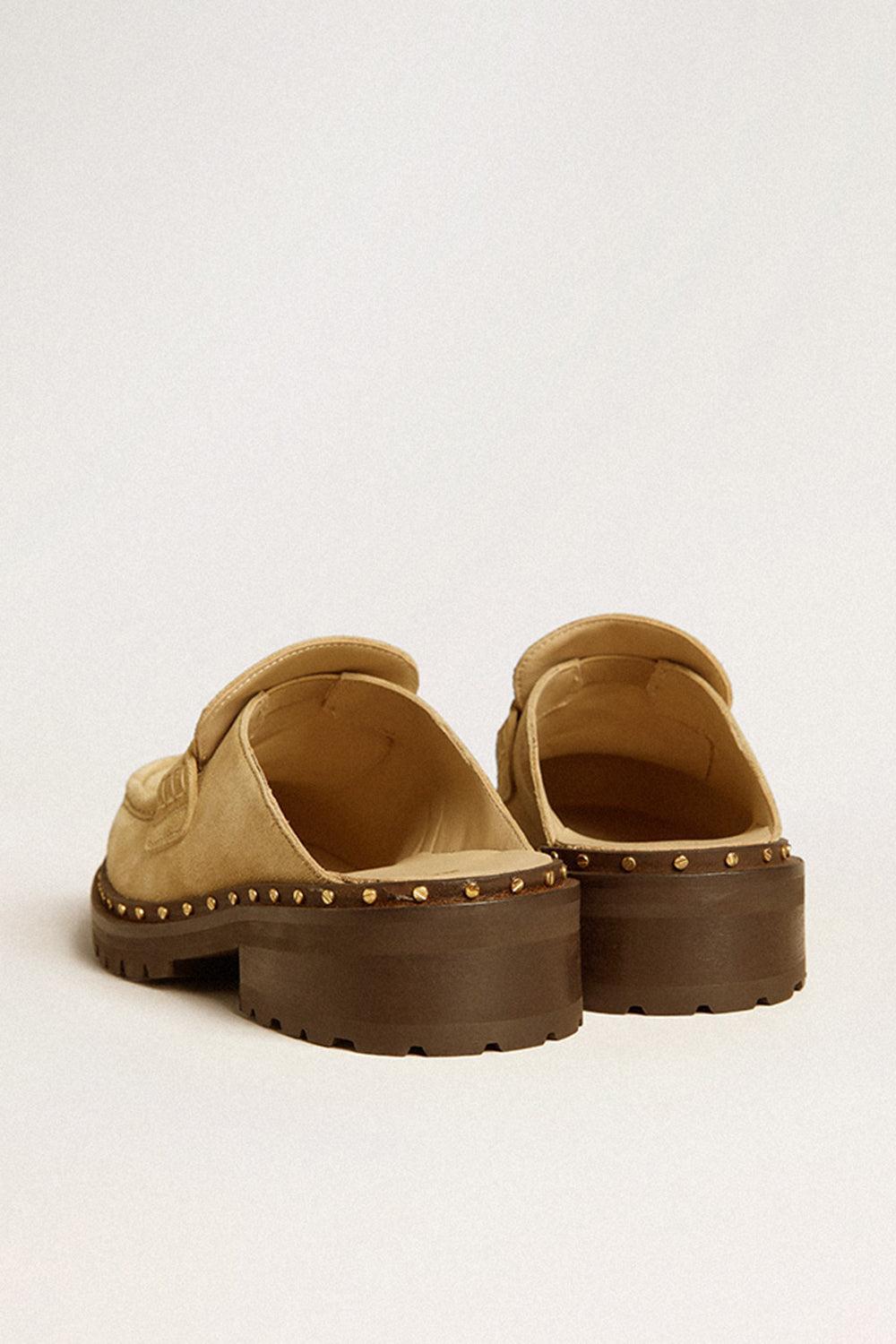Jerry Rock Sabot Loafer-SAND-36-SHOEFLAT SHOE-GOLDEN GOOSE