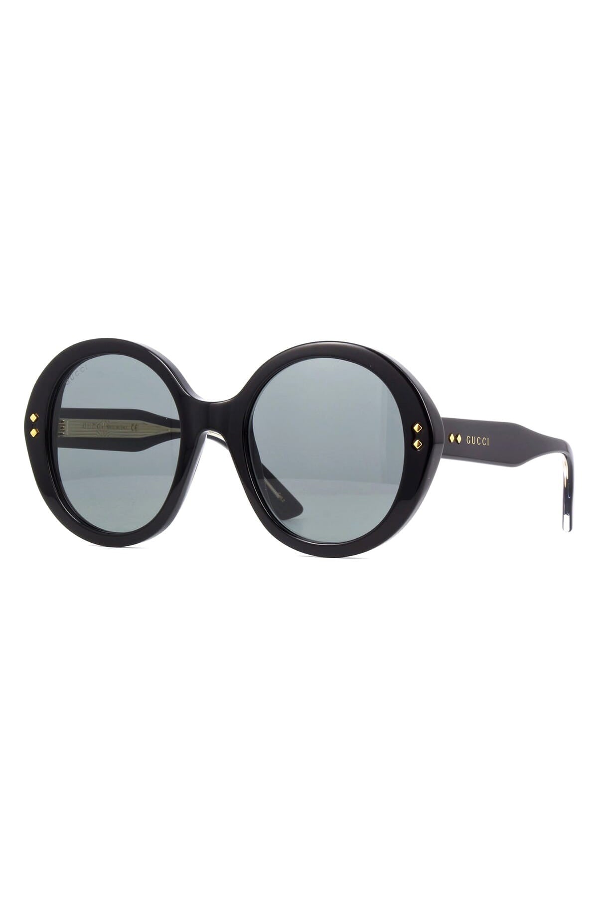 GUCCI-Round Sunglasses-BLACK