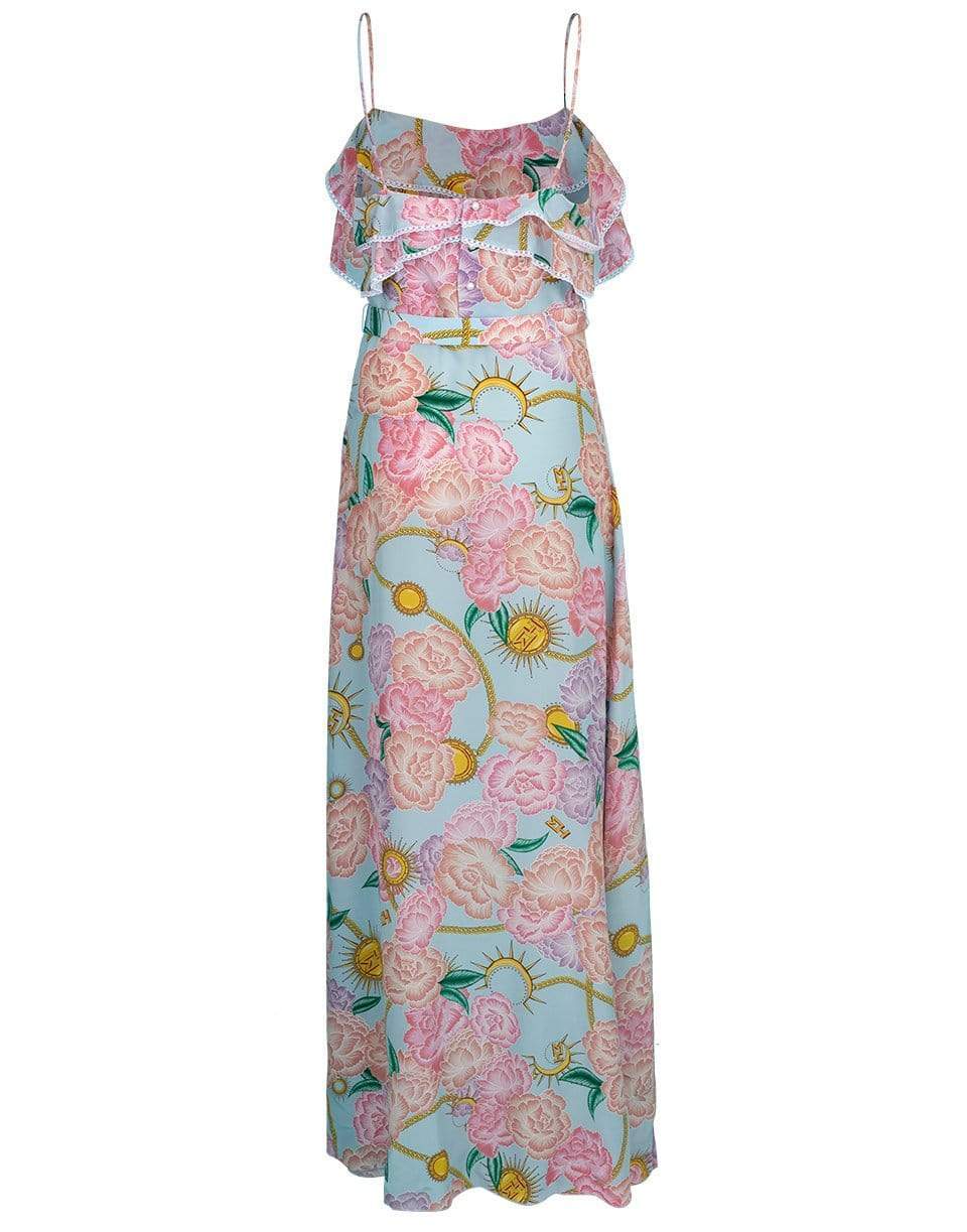 HAYLEY MENZIES-Luna Flora Maxi Frill Dress-