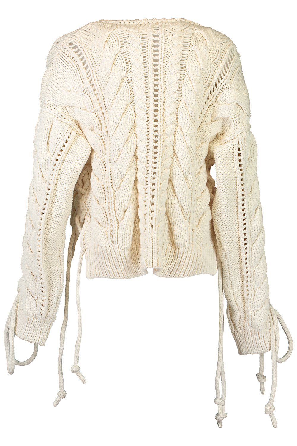 HAYLEY MENZIES-Lace Up Cable Cardigan-