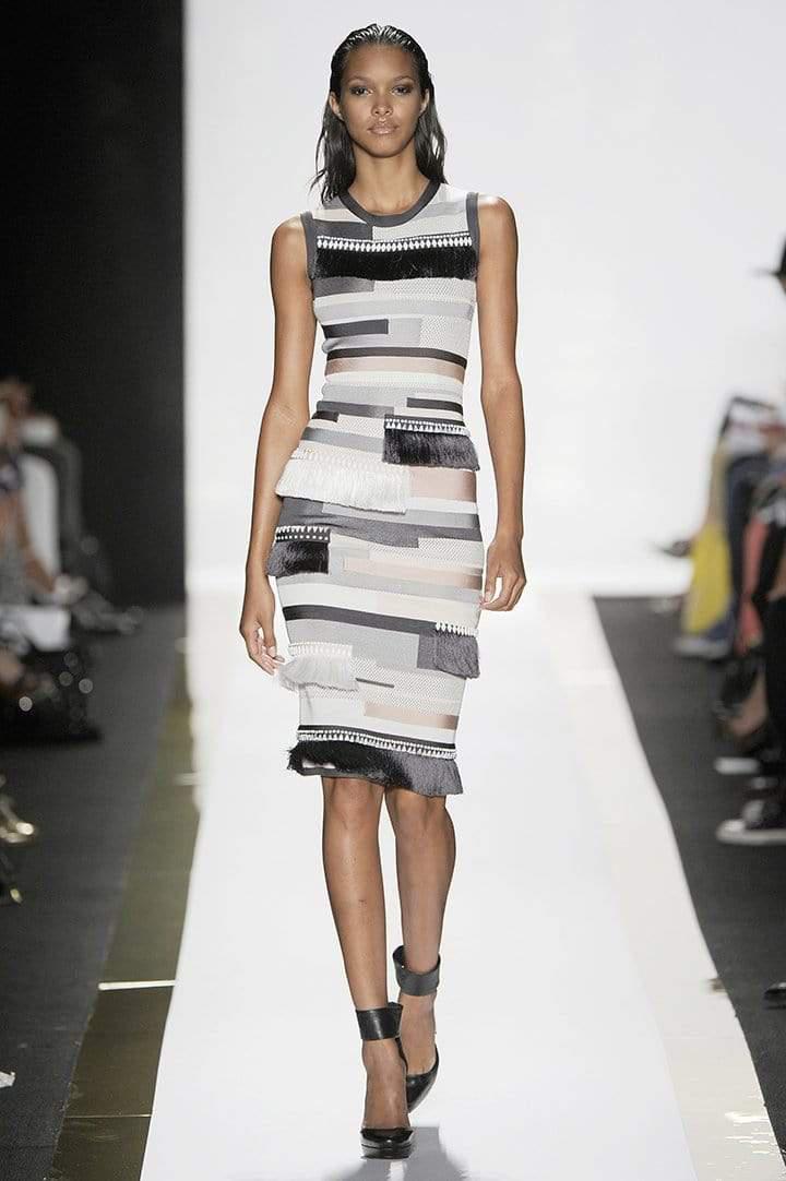 HERVE LEGER-Gianna Fringe Dress-