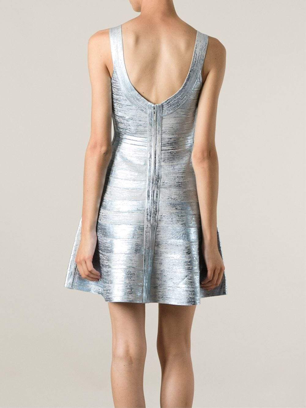 HERVE LEGER-Eva Fitted Dress-