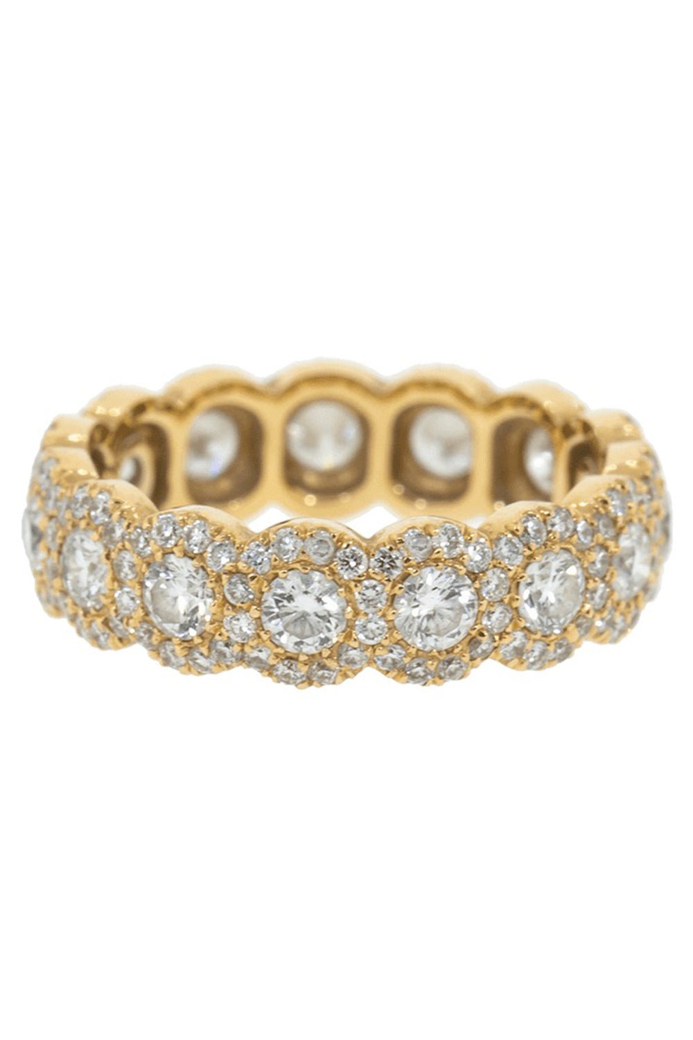 INBAR-Round Diamond Eternity Band-ROSE GOLD