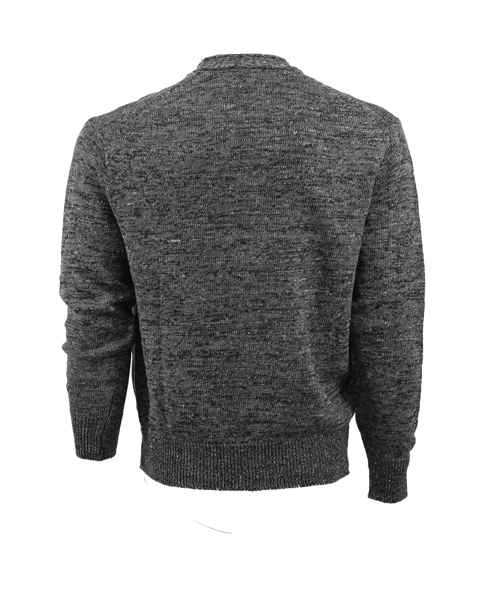 INIS MEAIN-Mixed Linen Henley Sweater-