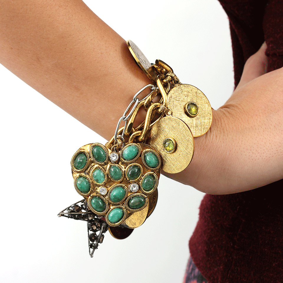 IRADJ MOINI-Zodiac Coin Bracelet-GOLD