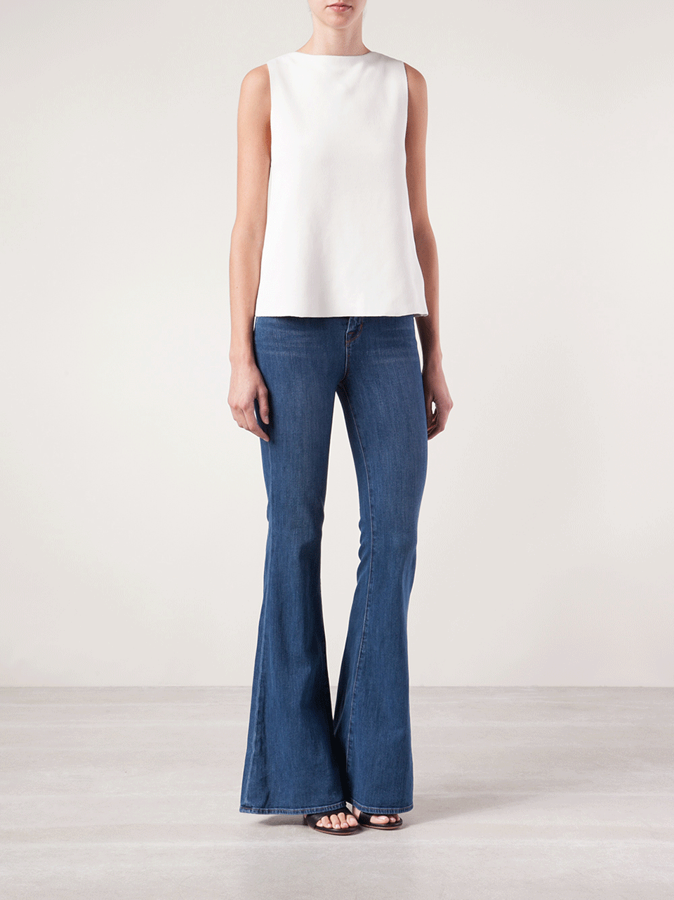 J BRAND-High-Rise Flare Stretch Jeans-