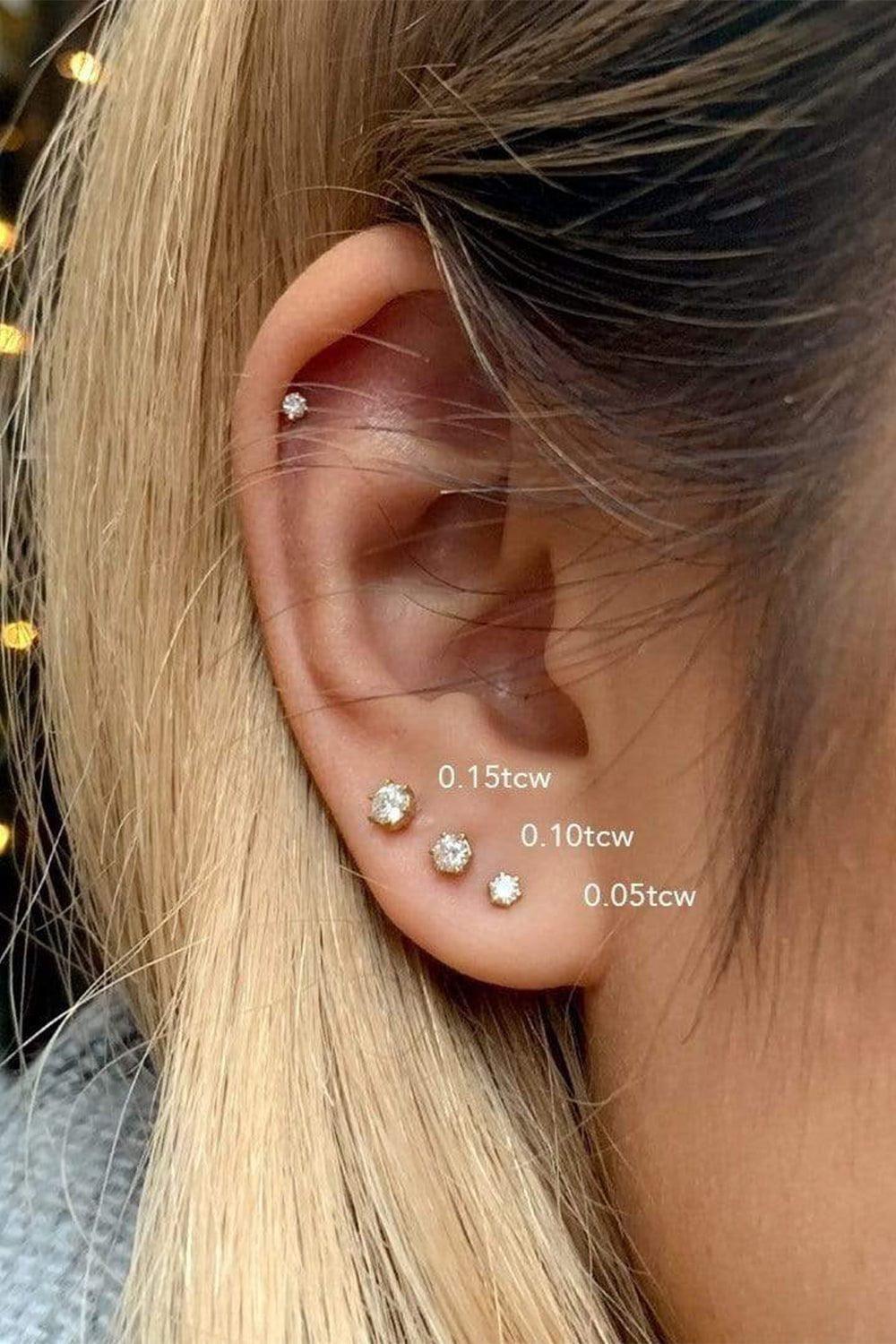 JADE TRAU-Penelope Studs-YELLOW GOLD