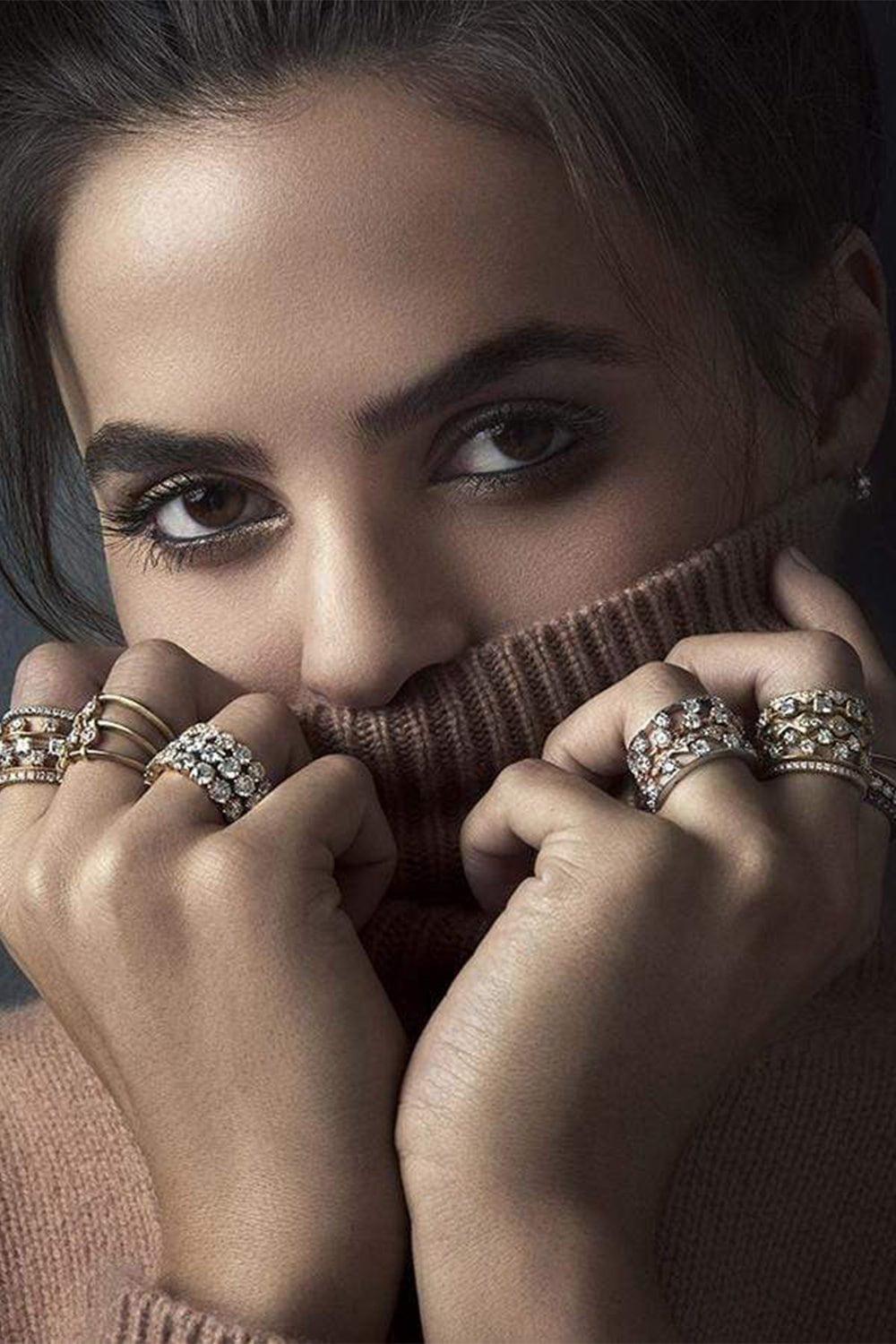 JADE TRAU-Clara Diamond Band-YELLOW GOLD