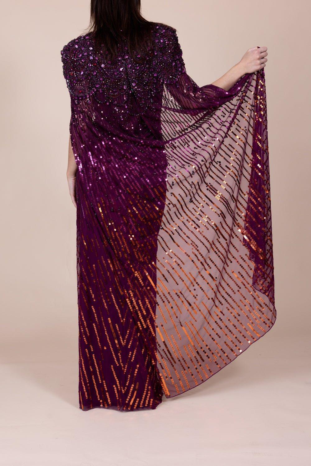 JENNY PACKHAM-Lotus Lady Gown - Mulberry-