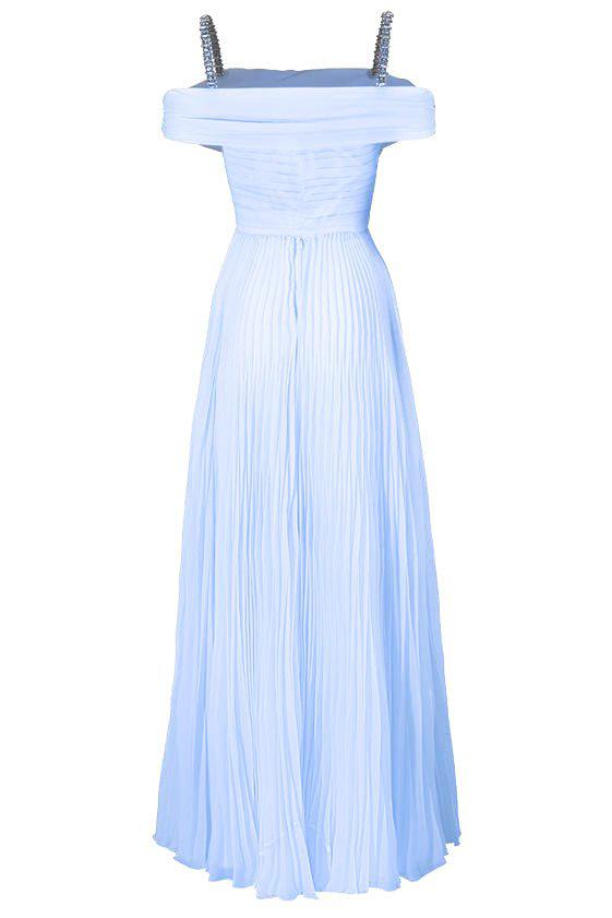 JENNY PACKHAM-Mara Gown - Smoky Blue-