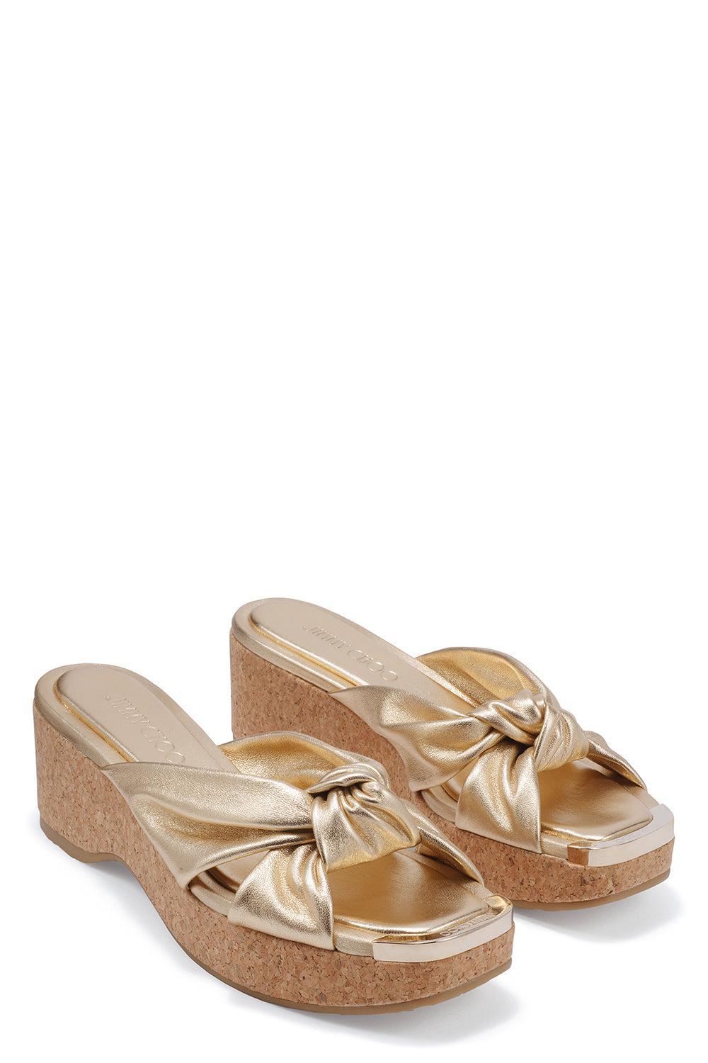 AVENUE METALLIC WEDGE-GOLD-36-SHOESANDAL-JIMMY CHOO