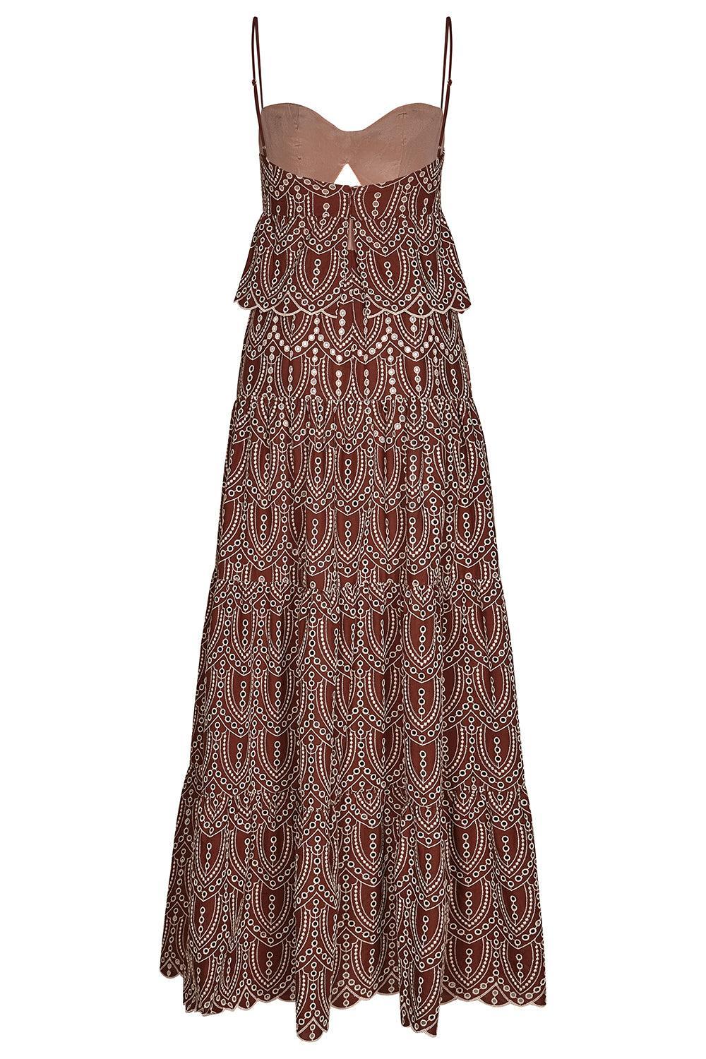 Entre Flechas Maxi Dress-RDWNECRU-2-CLOTHINGDRESSCASUAL-JOHANNA ORTIZ