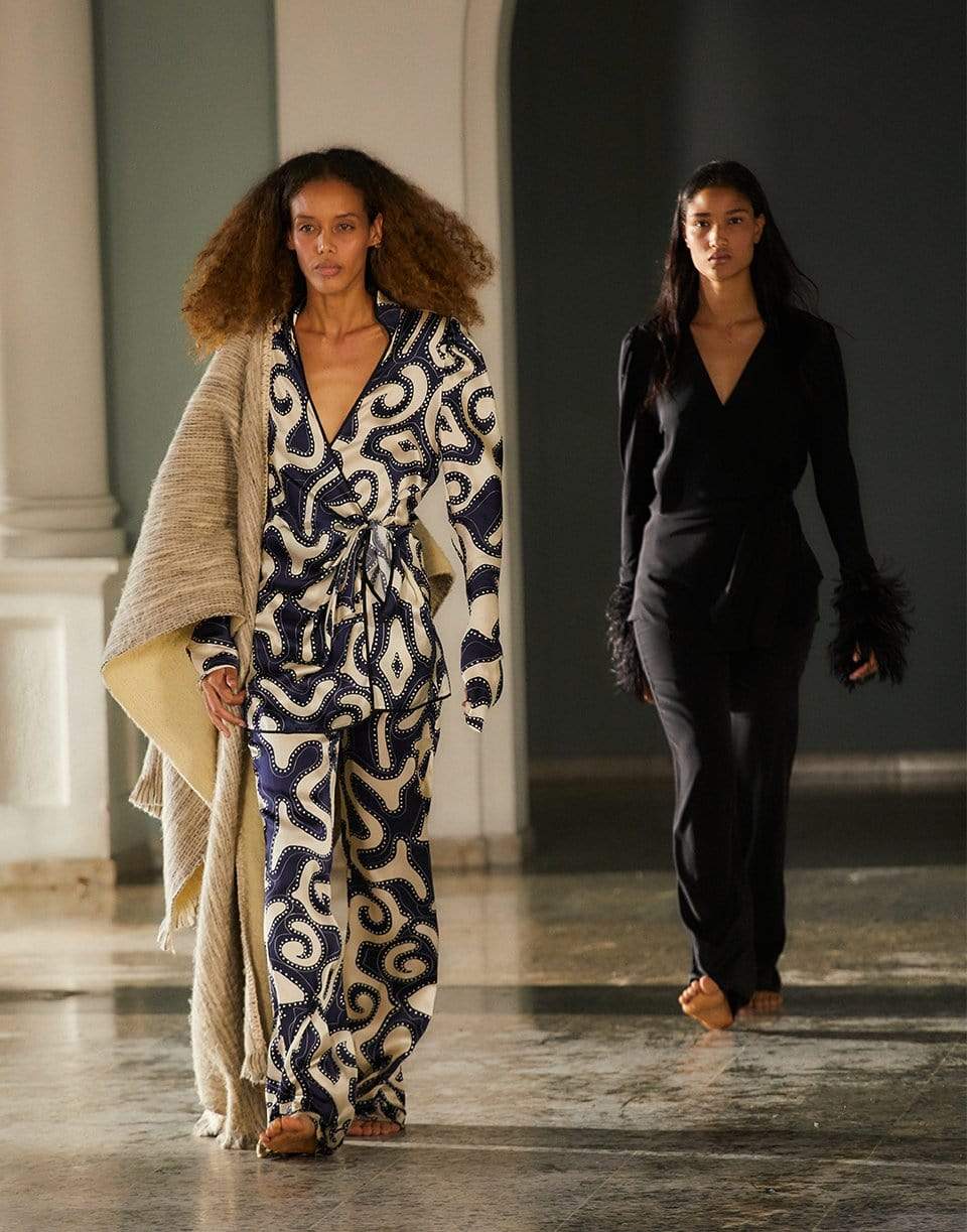 JOHANNA ORTIZ-Black Suspenseful Pants-